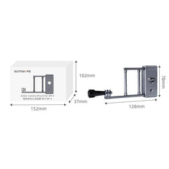 Aluminum Mount Plate Adapter For Dji Action / Gopro Hero9 / 8 Mobile 3 / Om4 Gimbal-1915198397552398338