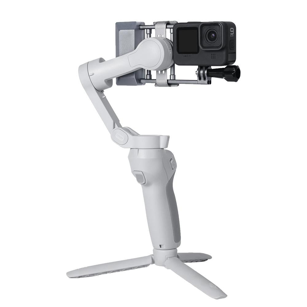 Aluminum Mount Plate Adapter For Dji Action / Gopro Hero9 / 8 Mobile 3 / Om4 Gimbal-1915198397552398340