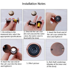 2-Pack Wide-Angle Security Door Viewer - Anti-Tiny 200 Degree Hd Glass Lens - Silver 16Mm-1915198136721215494