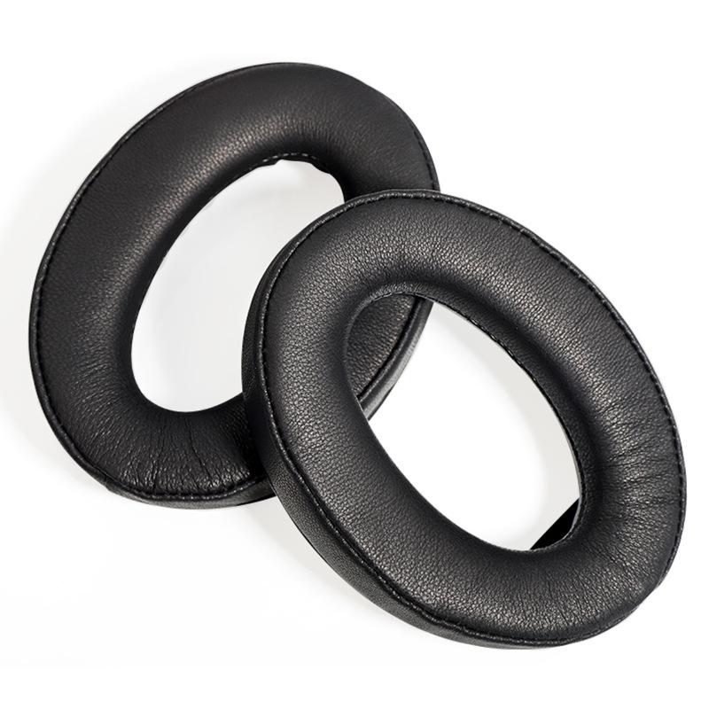 2 Pieces Headset Sponge Covers For Sony Wh-1000Xm2 / Xm3 / Xm4 - Black Protein With Card Buckle-1915198255315161090