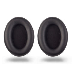 2 Pieces Headset Sponge Covers For Sony Wh-1000Xm2 / Xm3 / Xm4 - Black Protein With Card Buckle-1915198255315161088