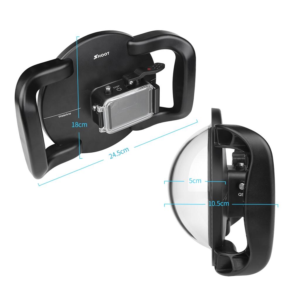 Underwater Dome Port For Dji Action Camera With Handle Trigger-1915197546792357890