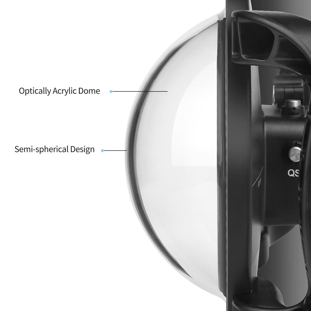 Underwater Dome Port For Dji Action Camera With Handle Trigger-1915197546792357892