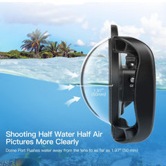 Underwater Dome Port For Dji Action Camera With Handle Trigger-1915197546792357893