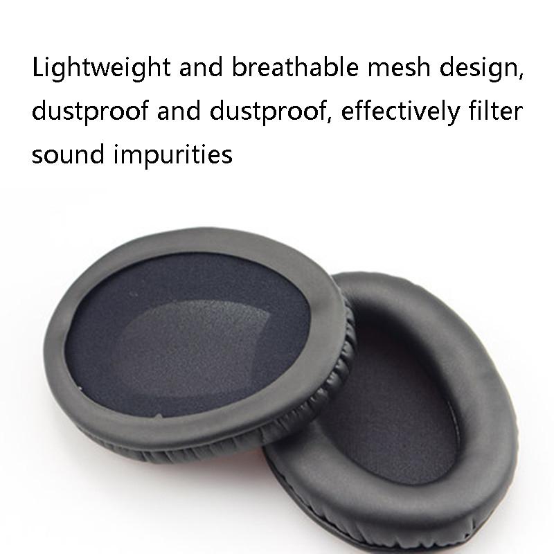 2-Pack Leather Ear Pad Covers For Kingston Cloud Silver Ii Headset - White-1915197982140141571