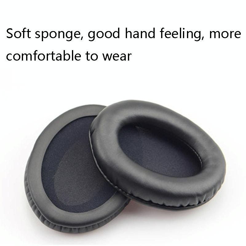 2-Pack Leather Ear Pad Covers For Kingston Cloud Silver Ii Headset - Grid Design-1915197820386807810