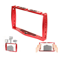 Diving Dual Handheld Grip Bracket Stabilizer Extension Phone Clamp Camera Rig Cage Underwater Case For Gopro Hero9 /8 /7 - Red-1915198279256248327