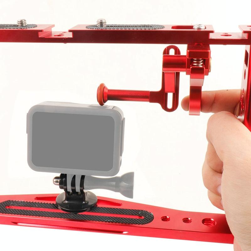 Underwater Dual Handheld Grip For Gopro Hero9 / 8 / 7 - Red-1964932313448058882