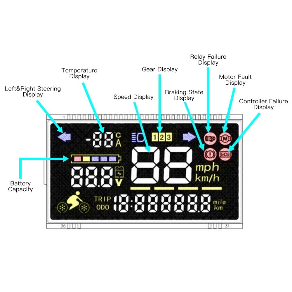 Kugoo S1 / S2 / S3 Electric Scooter Main Control Board With Led Display-1964932341419872261