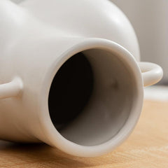 Large White Ceramic Vase For Home Decor With Dried Flower Design-1915197609455259653