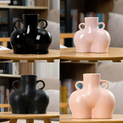 Large Matte Pink Ceramic Vase For Home Decor And Dried Flower Arrangements-1915197534297526273