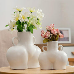 Large Matte Pink Ceramic Vase For Home Decor And Dried Flower Arrangements-1915197534297526278