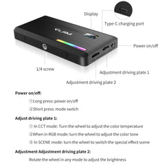 Hand-Held Rgb Fill Light For Portable Photography-1964932357660217347