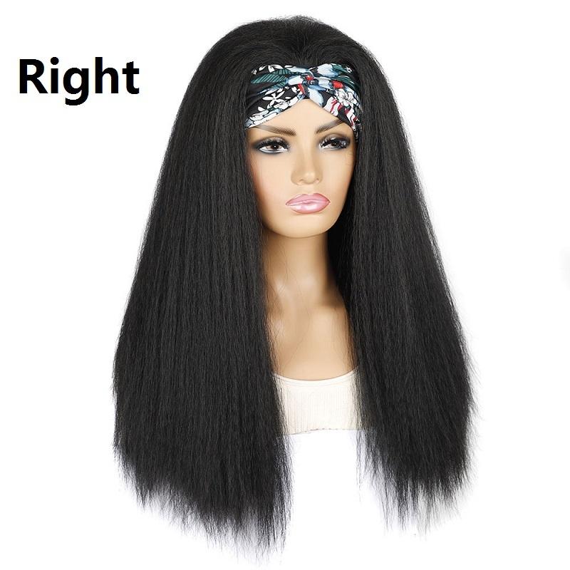 4Xk Long Hair Turban Headband With Corn Beard Wig-1915198399725047810