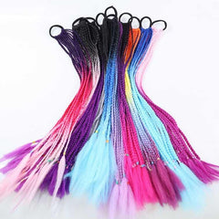 26 Colourful Braid Hair Band Wigs Corn Silk Dreadlocks Ponytail-1915198401637650433
