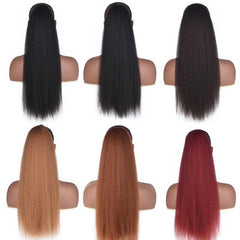 Fluffy Corn Whisker Long Curly Ponytail - Colour 3.4-1915197691642646529