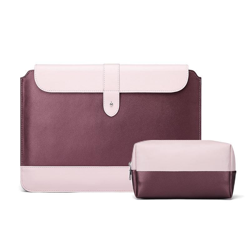 Microfiber Notebook Liner & Power Bag - Horizontal Wine Red - 11-12 Inch-1915197885419491328