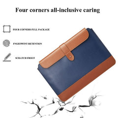 13-14 Inch Horizontal Microfiber Notebook Liner & Power Bag - Wine Red-1915197721501896708