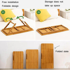Adjustable Folding Laptop Desk For Dorm Or Study - Compact Design-1964932298545696771