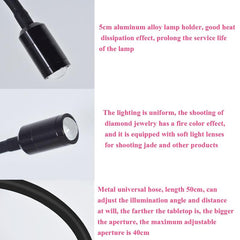 Adjustable Double-Head Led Jewelry Table Lamp For Live Photos-1915197803404070917