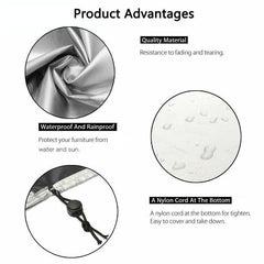 Waterproof Outdoor Furniture Cover - 244X244X30Cm-1964932283513311235