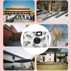 Retro Peony Disposable Mini Camera With 17 Films-1915197734072225798