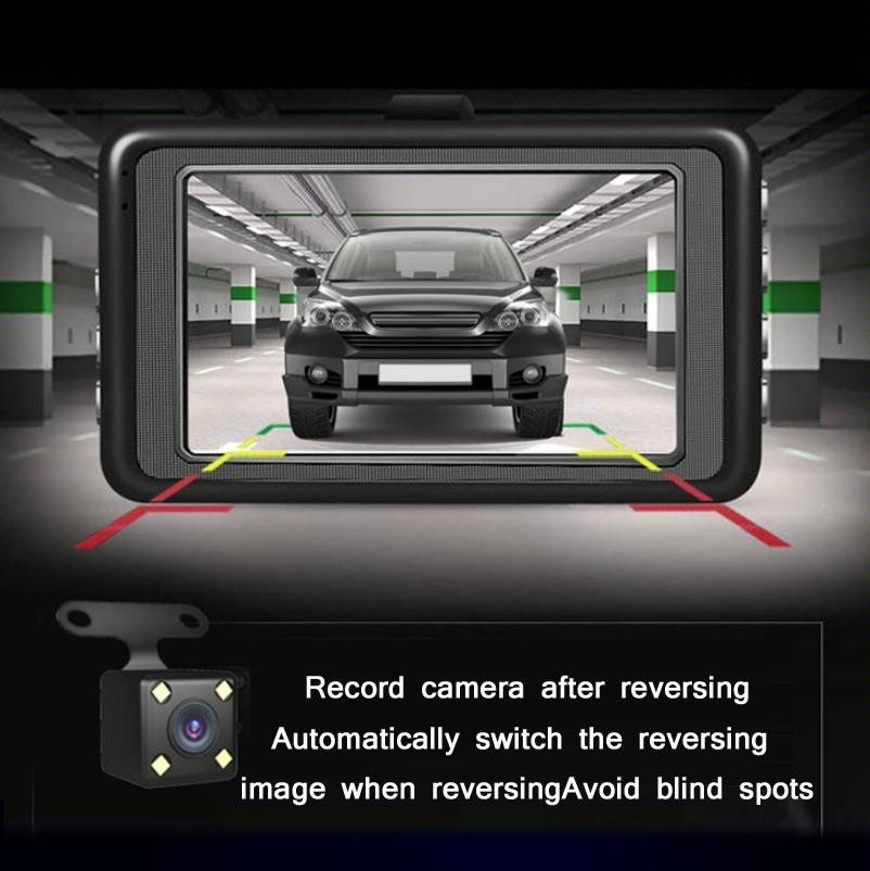 1080P Hd 3.0 Wide-Angle Driving Recorder With Reversing Image - Compact Size-1915198294091501573