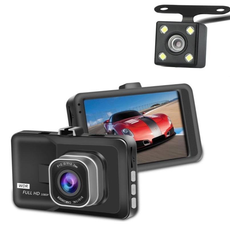 1080P Hd 3.0 Wide-Angle Driving Recorder With Reversing Image-1915197970798743553
