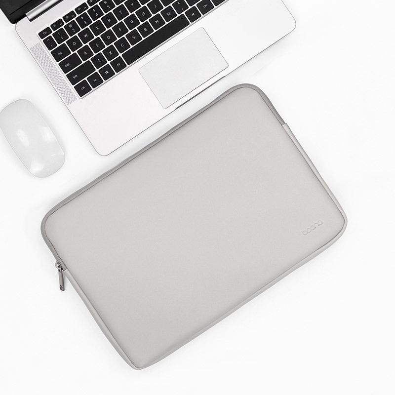 11 / 12 Inch Grey Pu Leather Laptop Bag-1915198286810189824