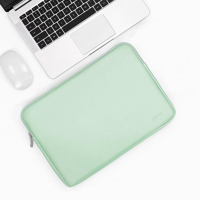 13-14 Inch Mint Green Pu Leather Laptop Bag-1915198394318589952