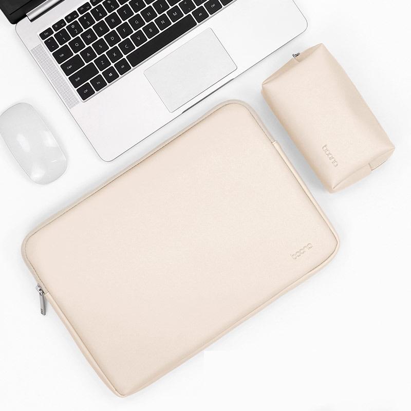15 / 15.6 Inch Laptop Bag - Apricot & Power Bag In Pu Leather-1915197738639822855