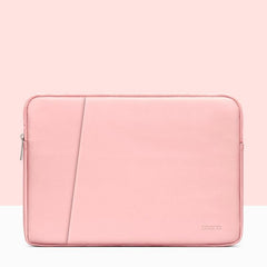 Double-Layer Leather Laptop Bag - Pink - Fits 13 / 13.3 / 14 Inch-1915197572398583808