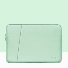 Double-Layer Leather Laptop Bag - Mint Green - 16 / 17 Inch-1915198226928111623