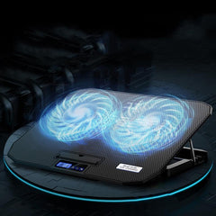 Dark Knight Dual Fan Laptop Cooling Stand - Adjustable-1915197689029595142