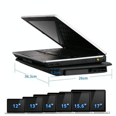 Sea Blue Dual Fan Laptop Cooling Stand - Adjustable-1964932275477024770