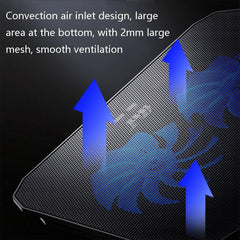Sea Blue Dual Fan Laptop Cooling Stand - Adjustable-1964932275477024772