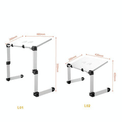 Portable Folding Laptop Desk With Height Adjustment And Storage-1964932333387780099