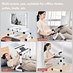 Portable Folding Laptop Desk With Height Adjustment And Storage-1964932333387780102