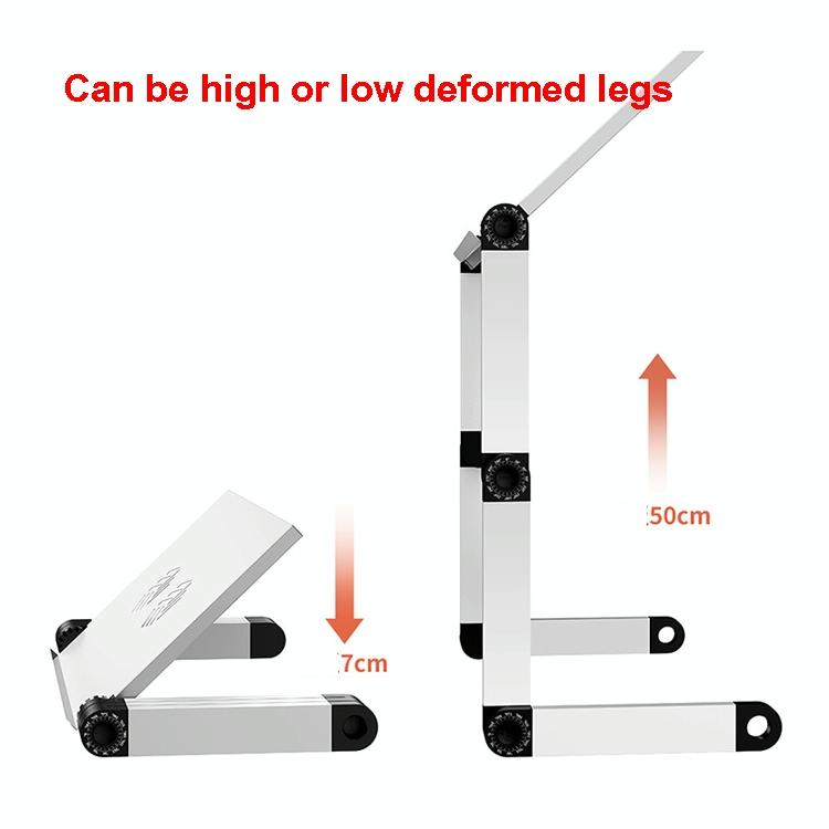 Portable Folding Laptop Desk With Adjustable Height And Storage-1964932294179426308