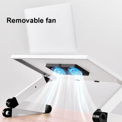 Portable Folding Laptop Desk With Adjustable Height And Storage-1964932274931765249