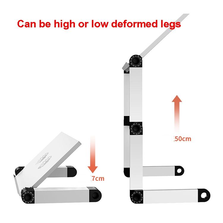 Portable Folding Laptop Desk With Adjustable Height And Storage-1964932274931765252