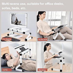 Portable Folding Laptop Desk With Adjustable Height And Storage-1964932274931765254