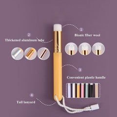 6-Piece Soft Nasal Washing Brush For Blackhead Removal And Deep Cleansing - Flower Head White Gold-1915197856747229187