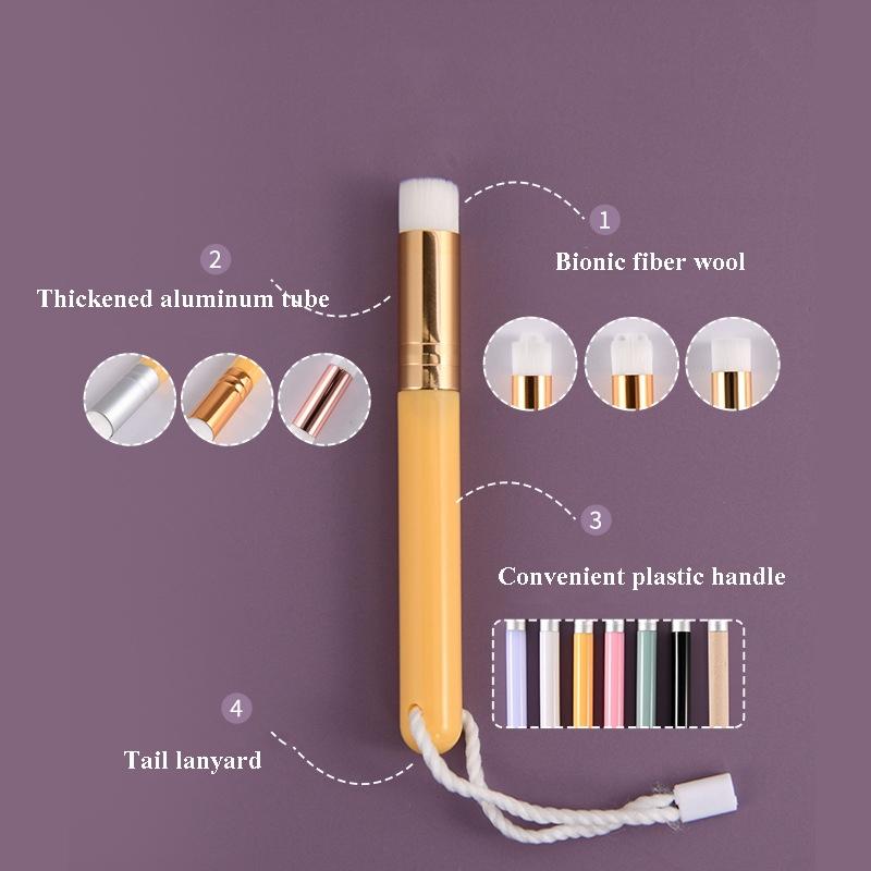 6-Piece Soft Nasal Washing Brush For Blackhead Removal And Deep Cleansing - Protruding Head In White Gold-1915197696080220163