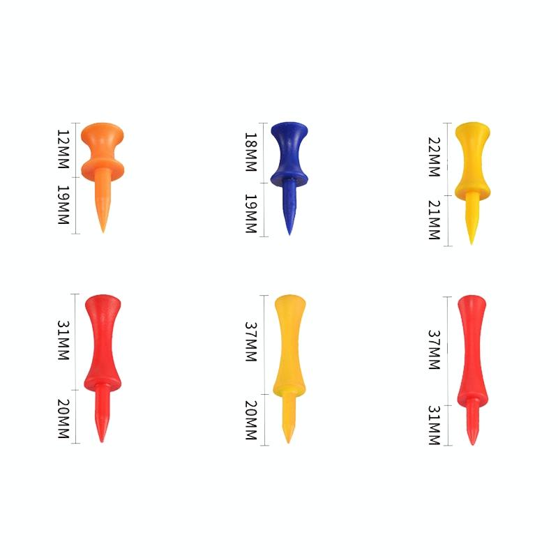 60-Piece Golf Ribbon Needle Plastic Ball Tee - 37Mm Size-1915198121487503362