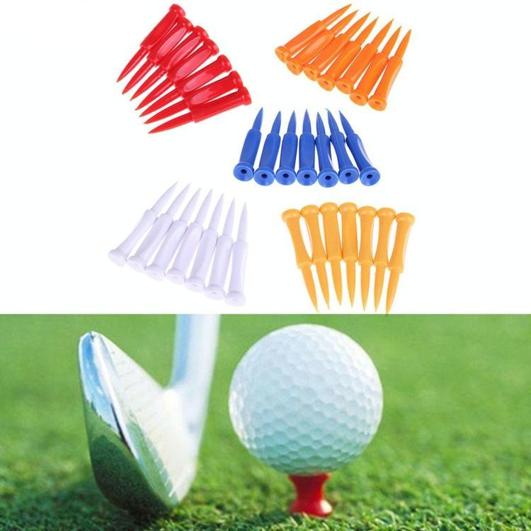 60-Piece Golf Plastic Ball Tee Set With Ribbon Needle - 57Mm Size-1915197630833627136