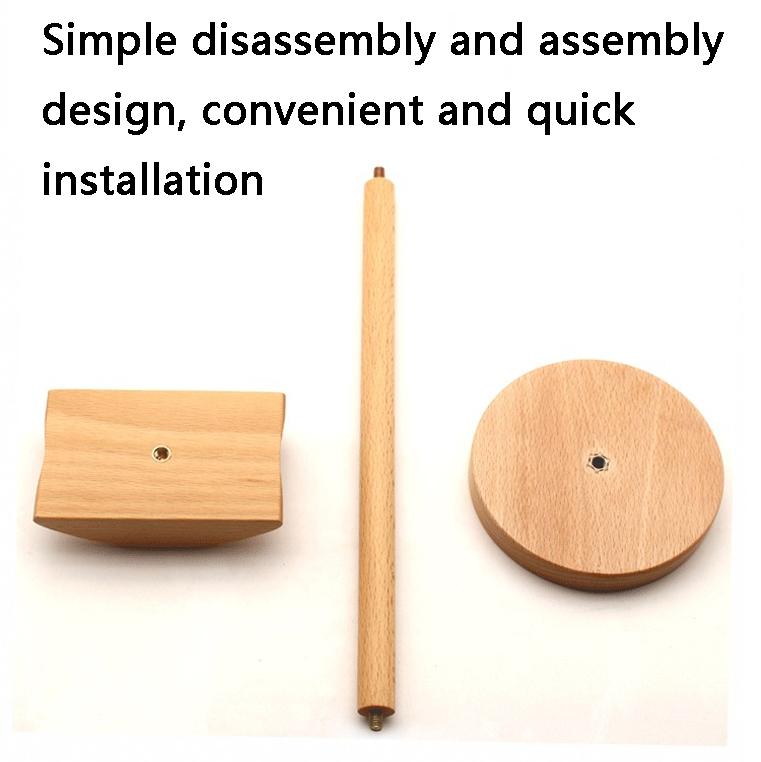Solid Wood Desktop Headset Display Stand - Elegant Design-1915197796844179461