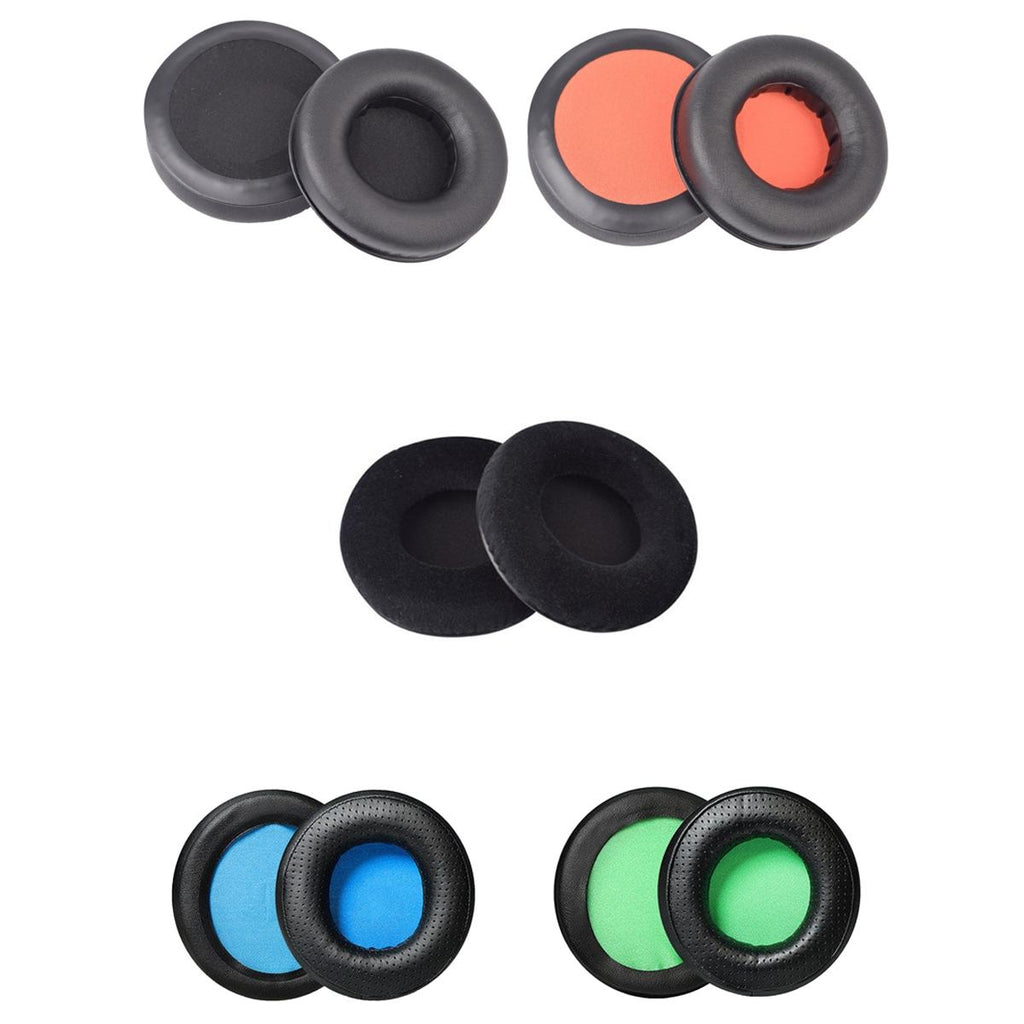 2-Pack Headset Sponge Earmuffs For Razer Kraken 7.1 V1 Pro - Black / Orange-1964932332347592705