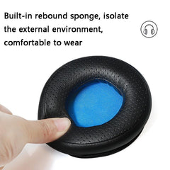 2-Pack Headset Sponge Earmuffs For Razer Kraken 7.1 V1 Pro - Black / Orange-1964932332347592708