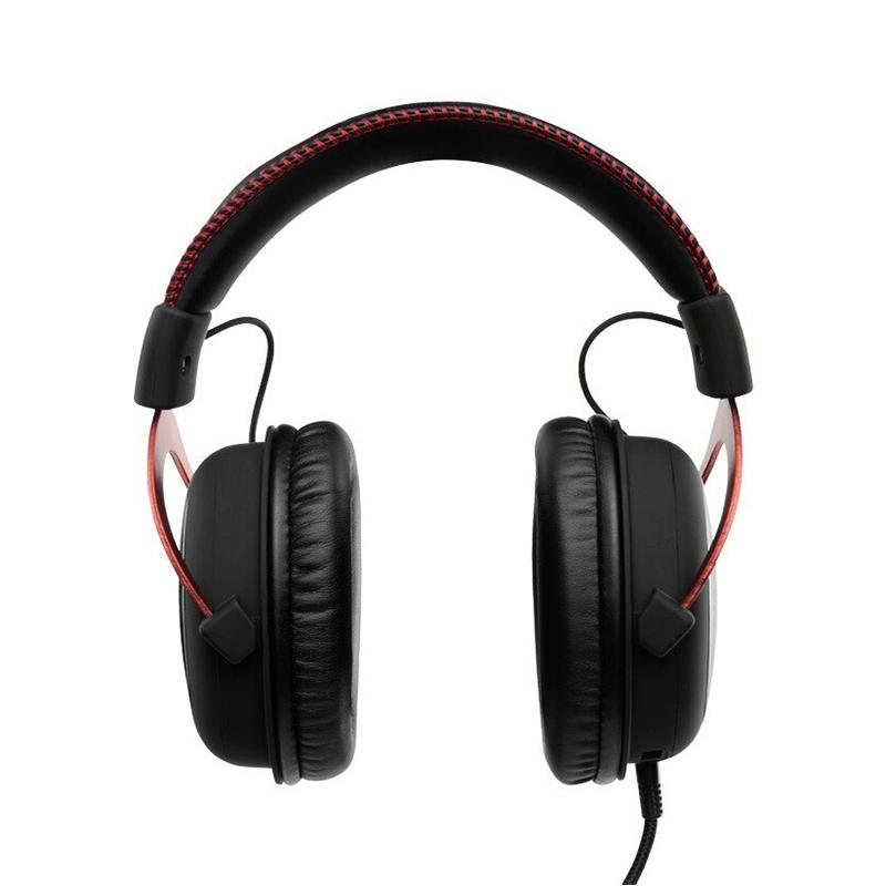 2-Pack Headset Earmuffs For Kingston Hyperx Cloud Ii / Alpha / Flight / Stinger - Black Splicing-1915198406377213958
